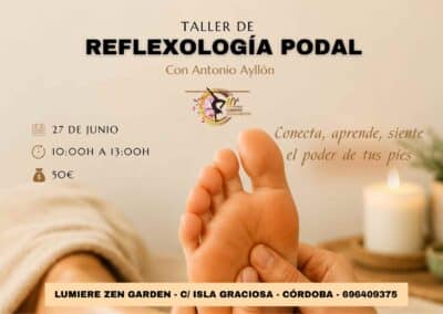 Taller de reflexología podal: 27 de junio