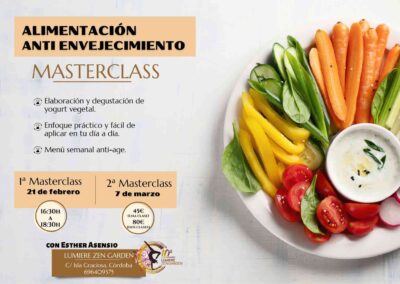 Masterclass de Alimentación anti envejecimiento