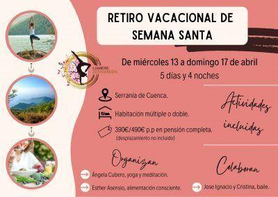 Retiro vacacional Semana Santa: abril 2022