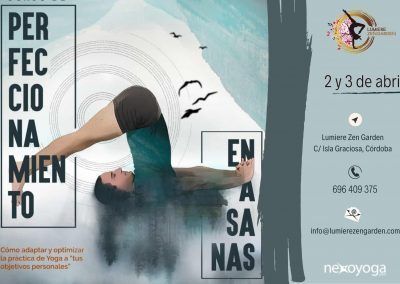 Perfecciona tu técnica en Asana: 2 y 3 de abril