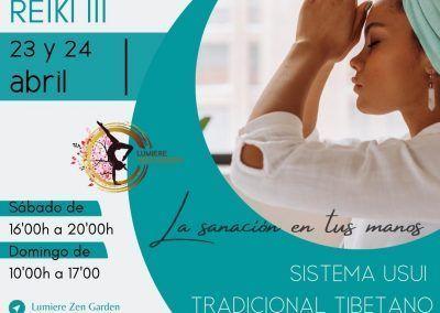 Taller de Reiki Nivel III: 23 y 24 de abril