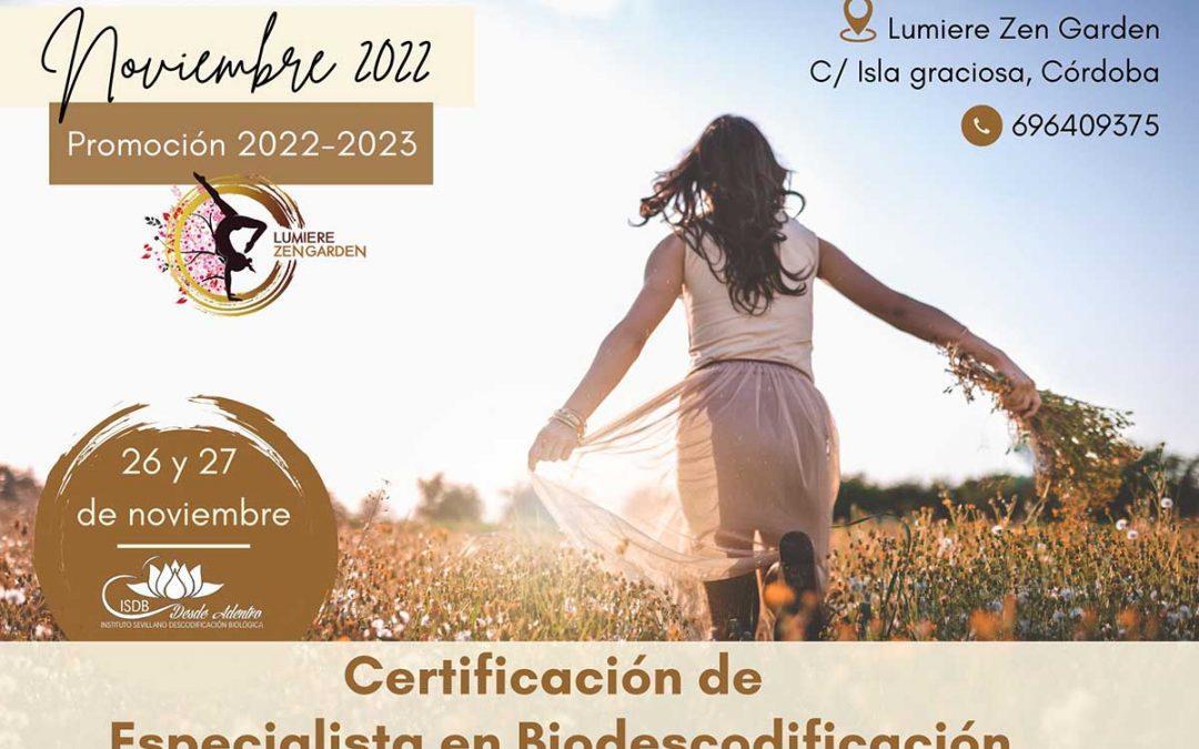 Certificación de Especialista en Biodescodificación: promoción 2022-2023