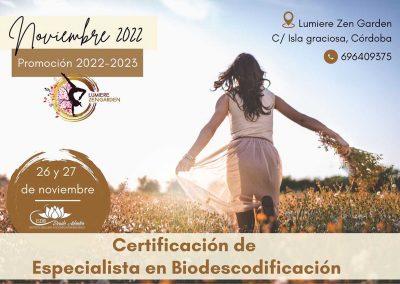 Certificación de Especialista en Biodescodificación: promoción 2022-2023