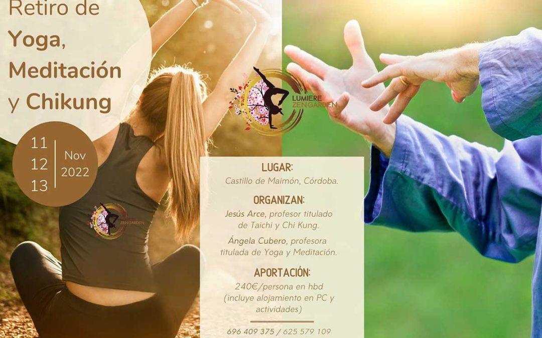 Retiro de Yoga Meditación y Chi Kung: noviembre 2024