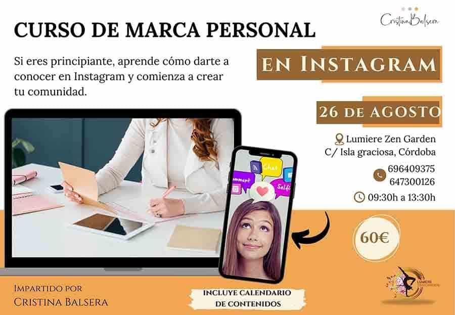 Taller de instagram para profesionales: 26 agosto 2023