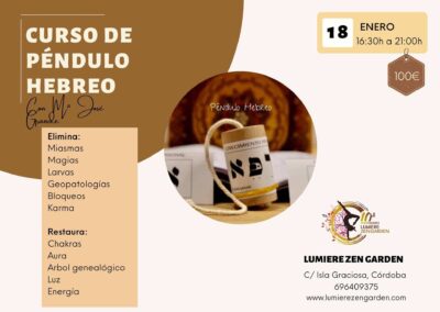 Taller de péndulo en Córdoba: 10 febrero 2024