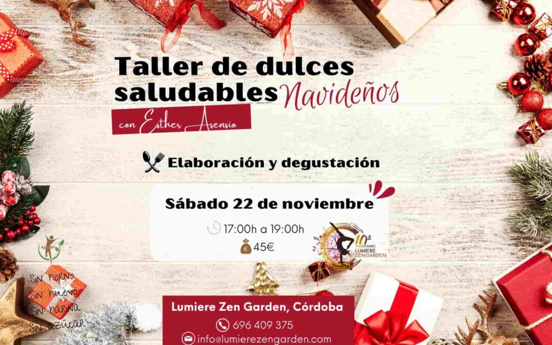 Taller de dulces saludables: 22 noviembre 2025