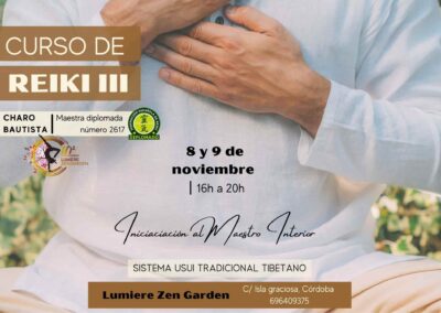 Curso de Reiki nivel III: maestría interior